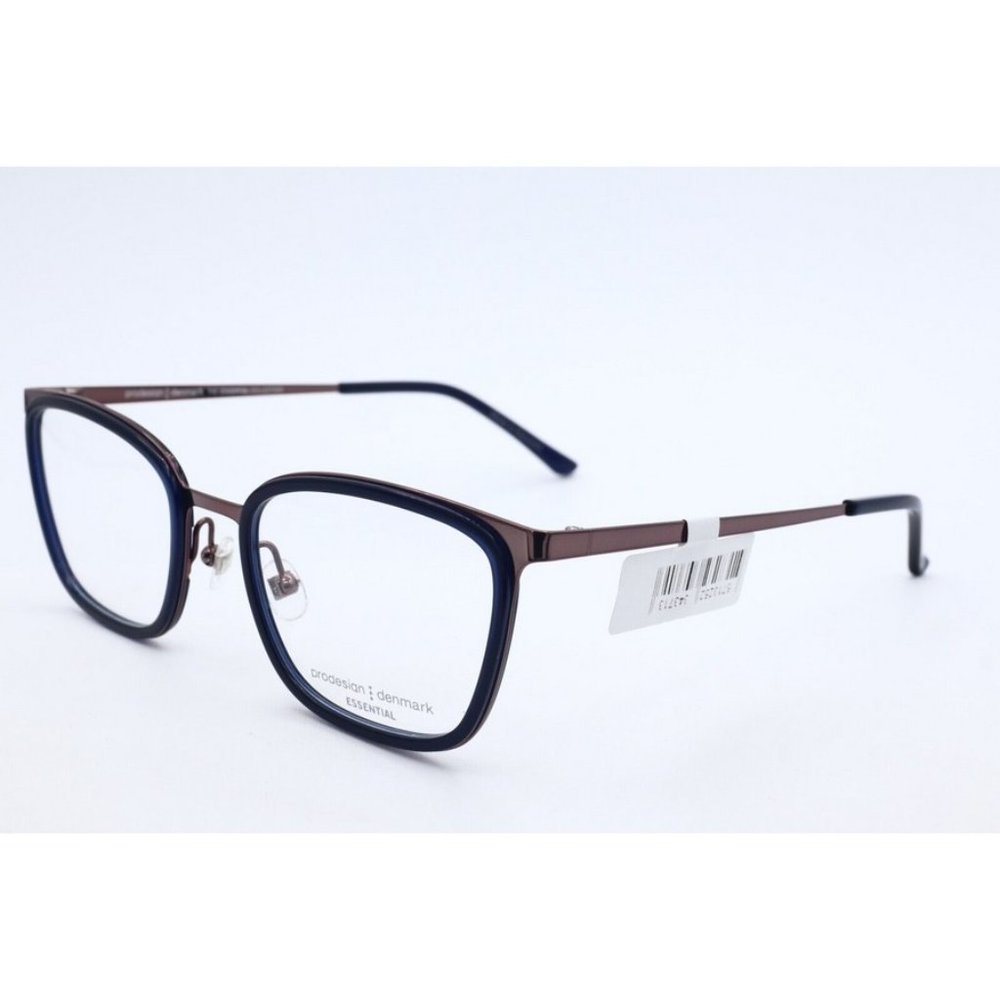 Prodesign Denmark 3184 c.9032 Dark Blue Rectangle Eyeglasses Clear Lenses 50mm